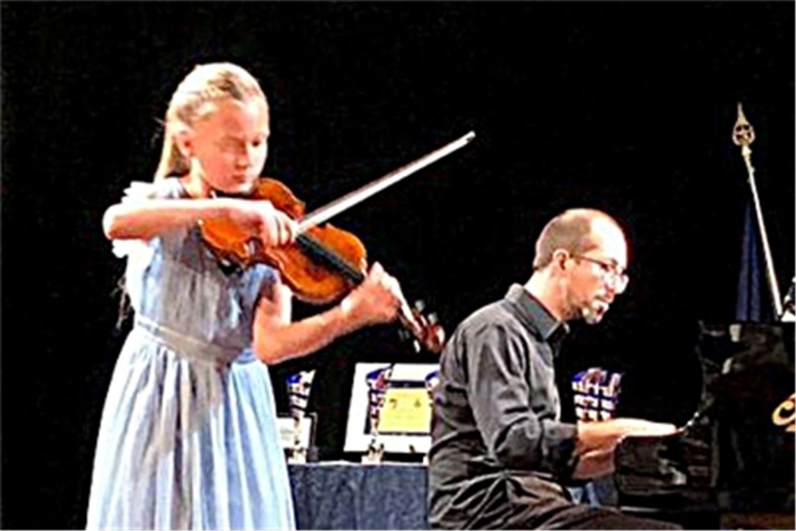 Marie Scheffel aus Maulbronn beim Auftritt. Foto: privat