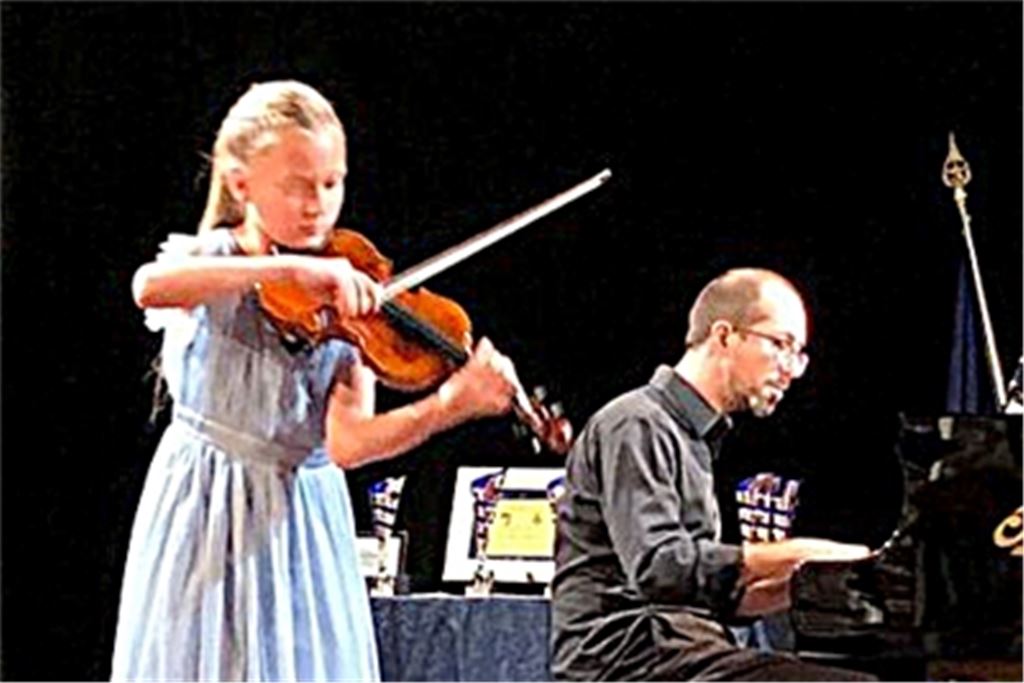 Marie Scheffel aus Maulbronn beim Auftritt. Foto: privat