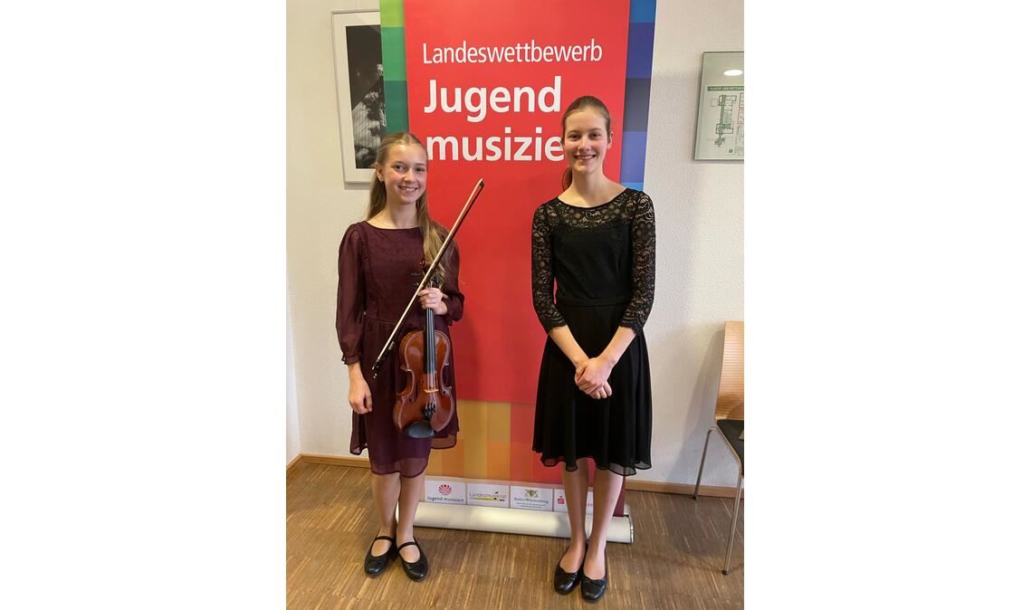 Marie Scheffel (li.) aus Maulbronn und ihre Duopartnerin Pauline Heinrich. Foto: privat