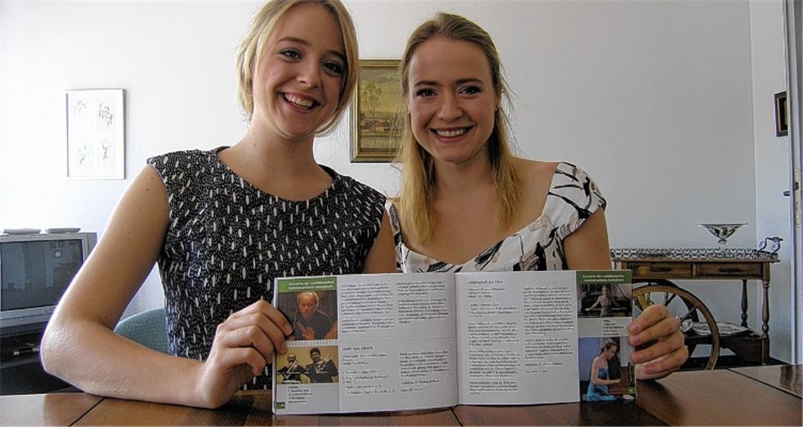 Marina (li.) und Magdalena Müllerperth freuen sich auf das Konzert am 7. März im Uhlandbau mit der Süddeutschen Kammersinfonie Bietigheim.