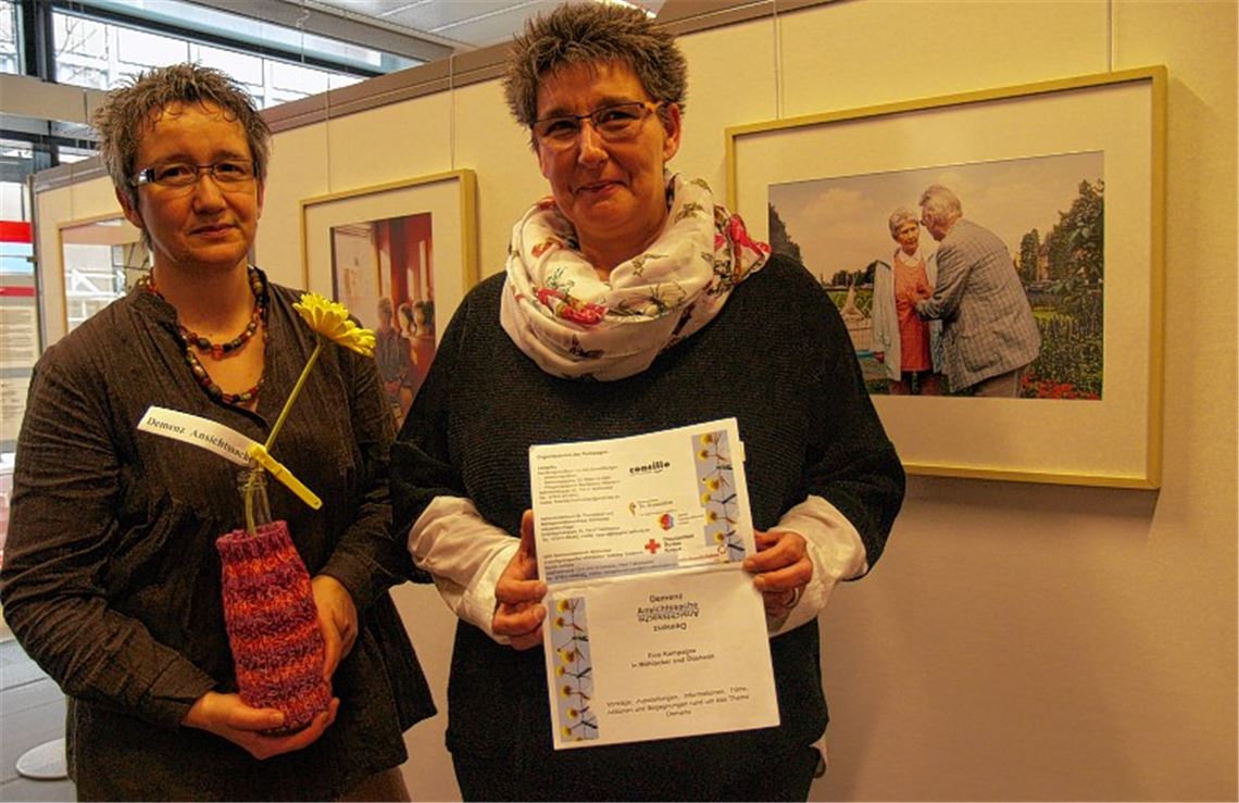 Marion Aichele (li.) und Eike Fundinger wollen gemeinsam mit zahlreichen Mitstreitern im Rahmen der Demenz-Kampagne die Krankheit ins öffentliche Bewusstsein rücken.