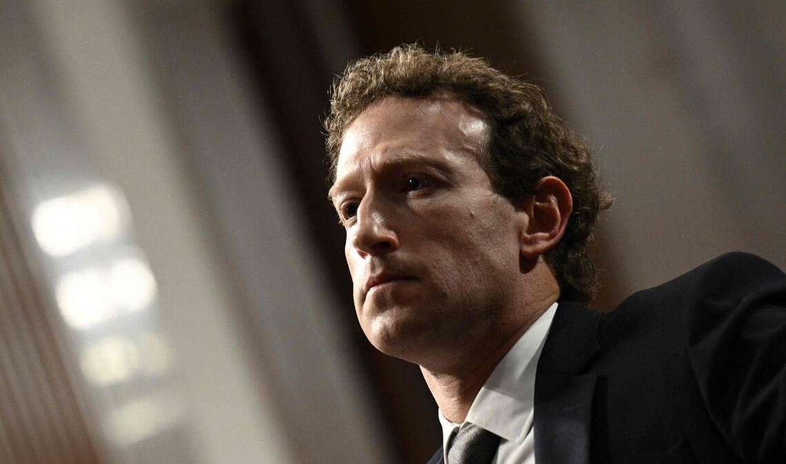 Mark Zuckerberg, Chef des Meta-Konzerns, bei einer Anhörung im US-Senat in Washington