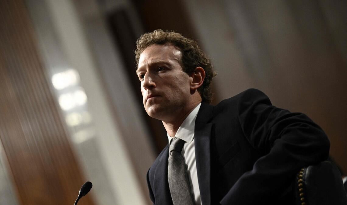 Mark Zuckerberg, Chef des Meta-Konzerns, bei einer Anhörung im US-Senat in Washington