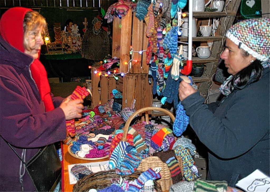 Markt auf dem „Spatzenhof“.