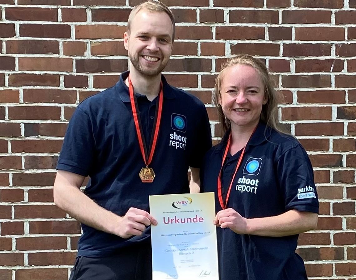 Markus Burkhardt und Sarah Hasenhündl freuen sich über Bronze. Foto: privat