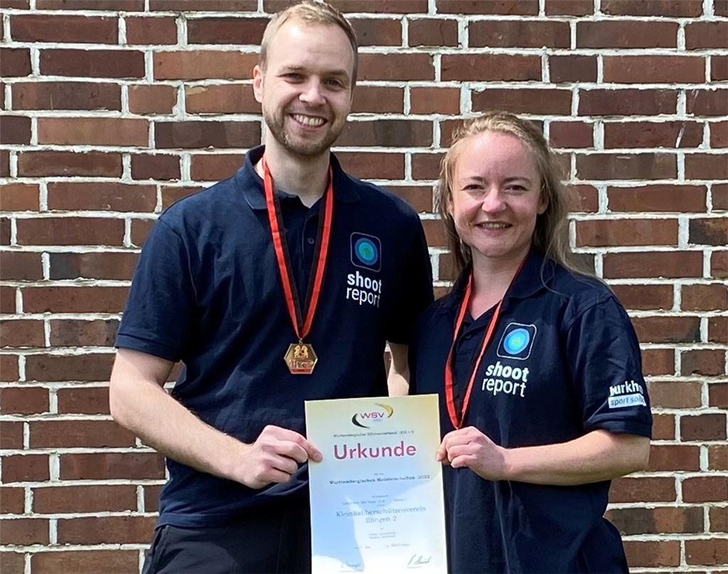 Markus Burkhardt und Sarah Hasenhündl freuen sich über Bronze. Foto: privat