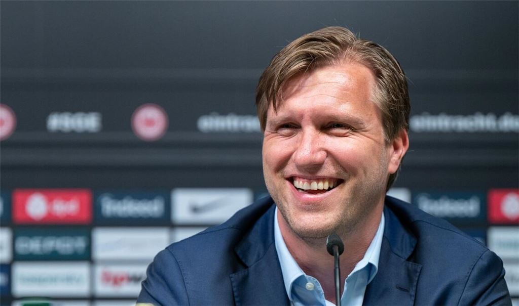 Markus Krösche will laut Medien bei Frankfurt bleiben.
