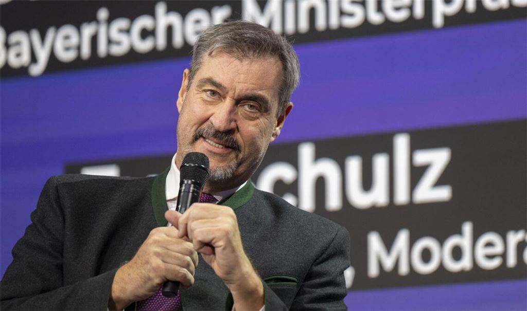Markus Söder war bei der Eröffnung der Medientage München zu Gast.