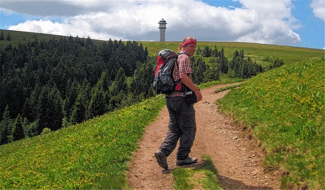 Martin Kuhnle beim Seebuck, einem Nebengipfel des Feldbergs. 