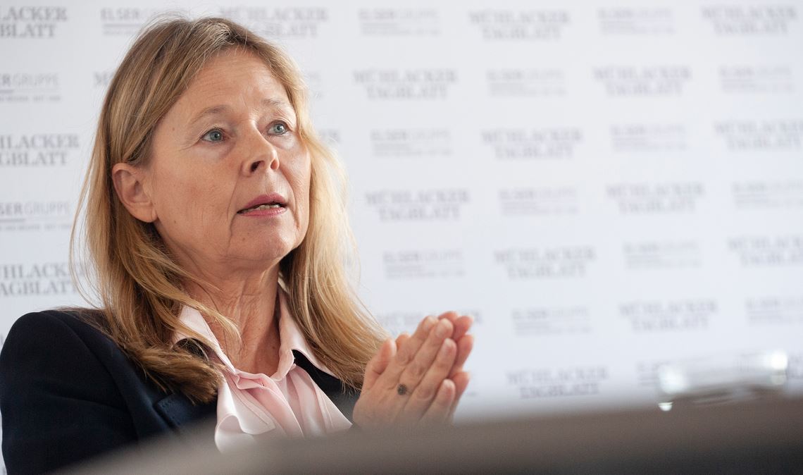 Martina Lehmann, Vorsitzende der Geschäftsführung der Agentur für Arbeit, warnt vor übertriebenen Zukunftsängsten. Der Arbeitsmarkt sei ausgesprochen robust. Foto: Fotomoment