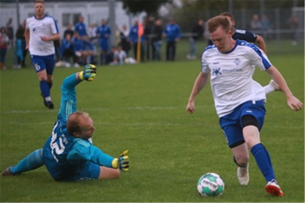 Marvin John am Ball. Archivfoto: Huber