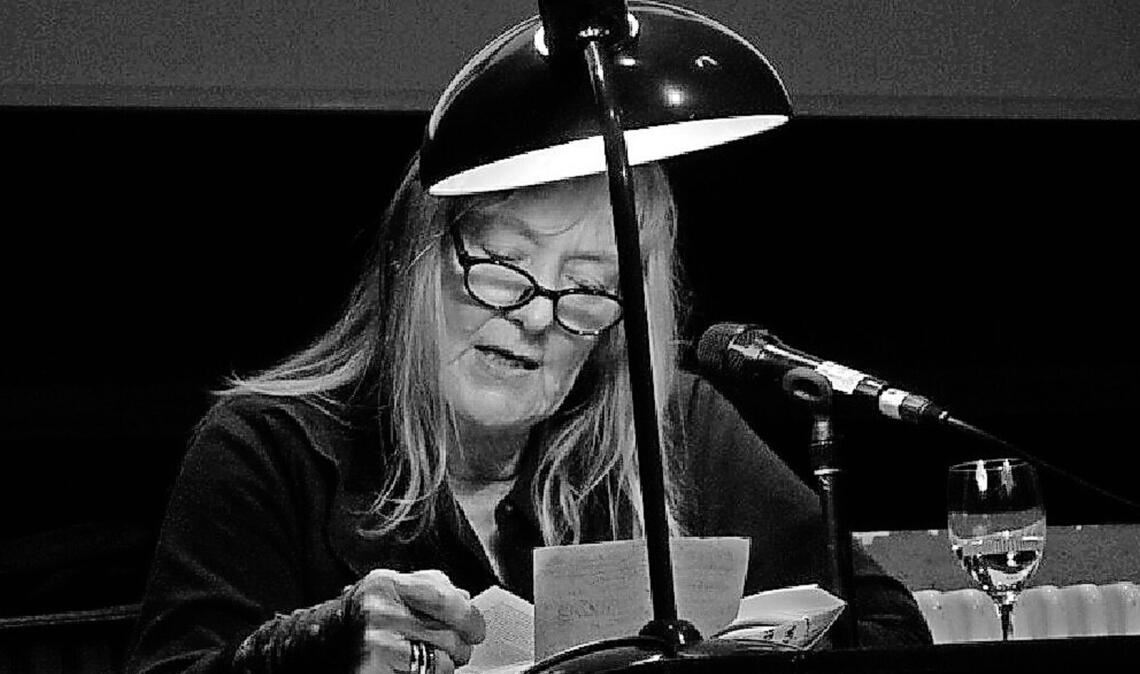 Mascha Riepl-Schmidt bei einer Lesung im Theaterhaus, das sie mitgegründet hatte.