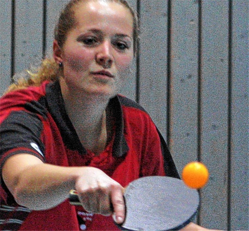 Matchwinnerin für den TSV Zaisersweiher: Claris von Loe macht den entscheidenden Punkt gegen Lomersheim.