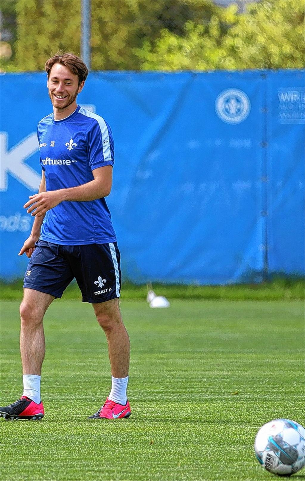 Matthias Bader stammt aus Mönsheim und schnürt für den Zweitligisten Darmstadt 98 seine Kickschuhe.Foto: Darmstadt 98