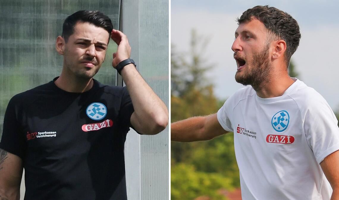 Max Füssenhäuser (li.) und Harun Gülcan sind zwei vielversprechende Trainer-Talente bei den Stuttgarter Kickers.