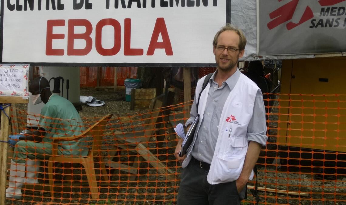 Maximilian Gertler war für die Ärzte ohne Grenzen schon mehrfach im Ebola-Einsatz (Handout)