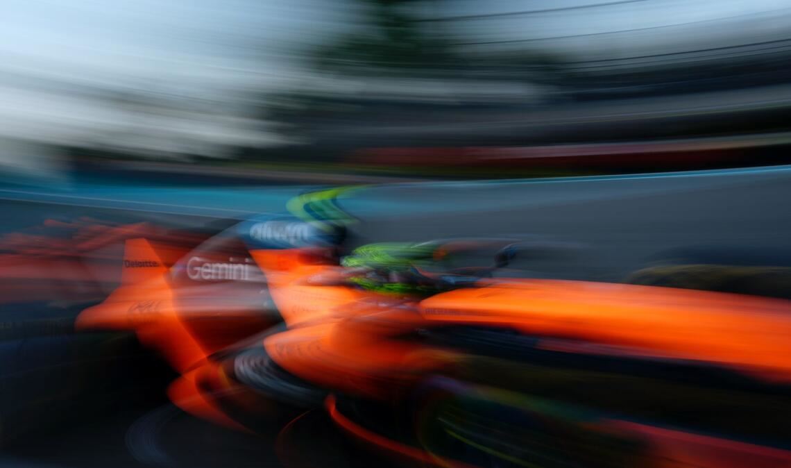 McLaren-Pilot Lando Norris beim Sprint-Qualifying in Miami.