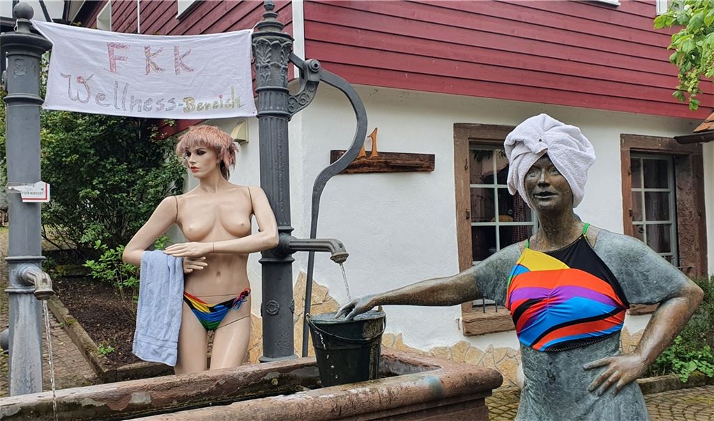 Mehr Freizügigkeit wünscht sich der Urheber dieses Streichs in Schützingen. Foto: privat