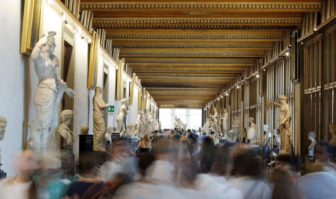 Mehr als fünf Millionen Besucher kommen jedes Jahr in die Uffizien.