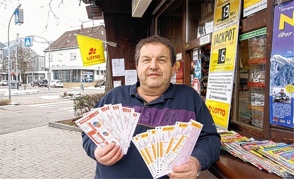 Mehr als nur ein Nebengeschäft: Für den Illinger Kiosk-Besitzer Anton Gross ist das staatliche Glücksspiel Toto Lotto das „Hauptstandbein“. 