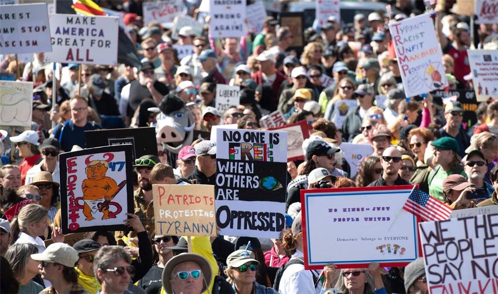 Mehrere Millionen Menschen waren in den USA auf den Straßen.