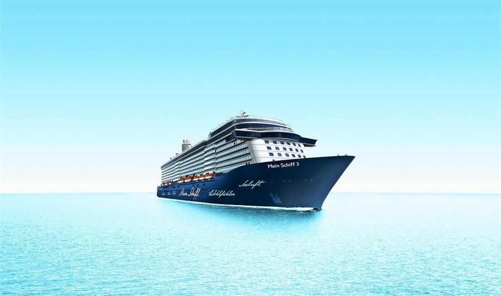 „Mein Schiff 3“ auf hoher See.