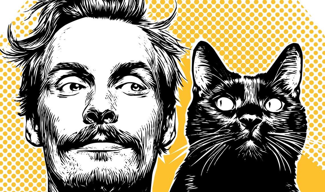 Mensch und Katze: eine seltsame Beziehung.