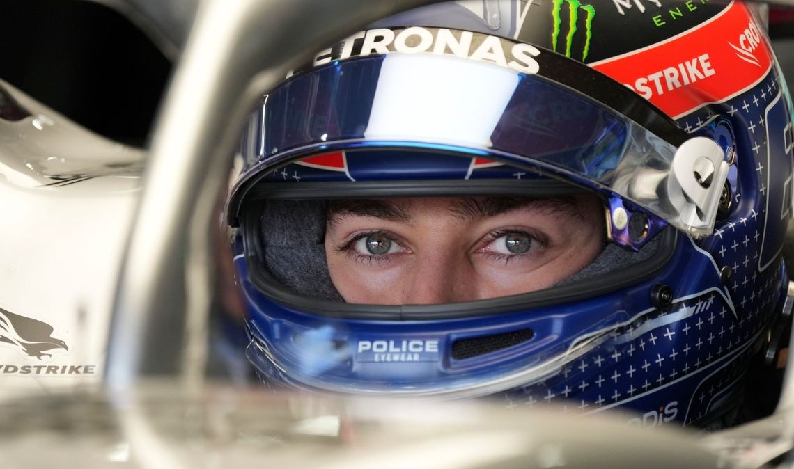 Mercedes-Pilot George Russell war im letzten freien Training vorn.