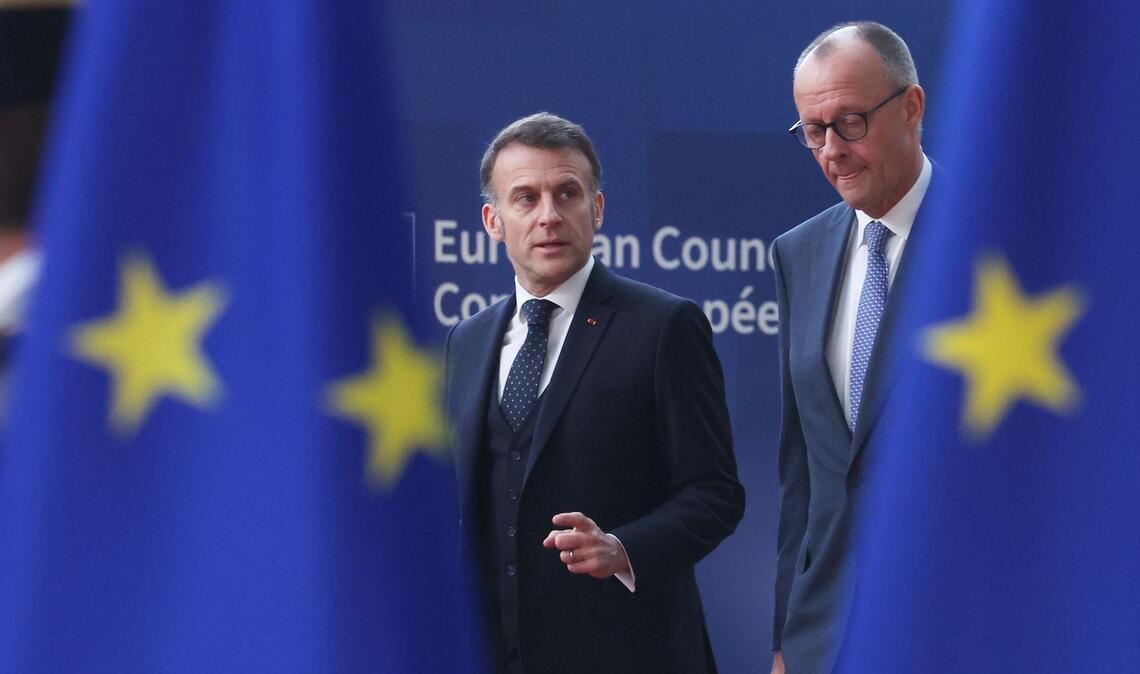 Merz und Macron beim EU-Gipfel in Brüssel