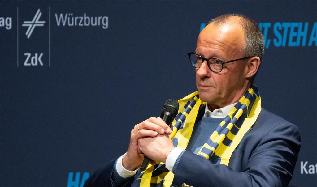 Merz zeigt sich auf dem Katholikentag selbstkritisch.