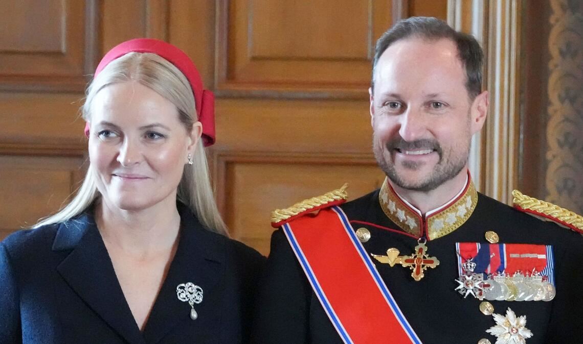 Mette-Marit trat bei einer Audienz auf.