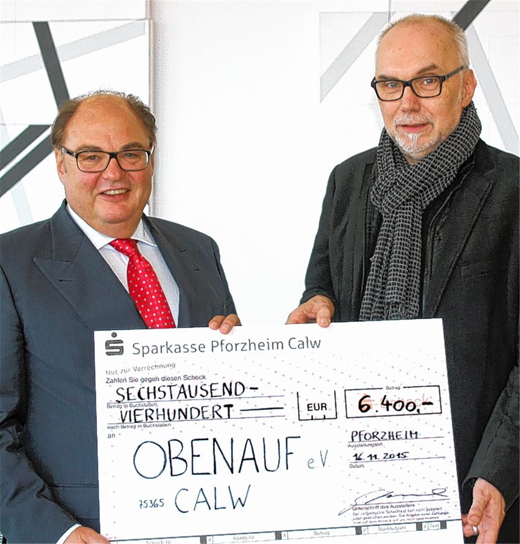 Warmer Geldregen für den Verein „ObenAuf“