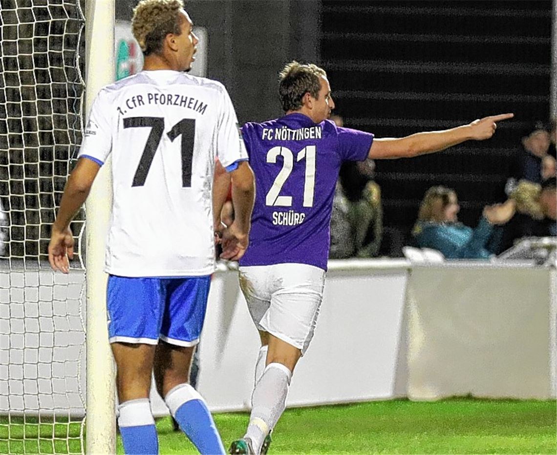 Michael Schürg trifft zum Derbysieg