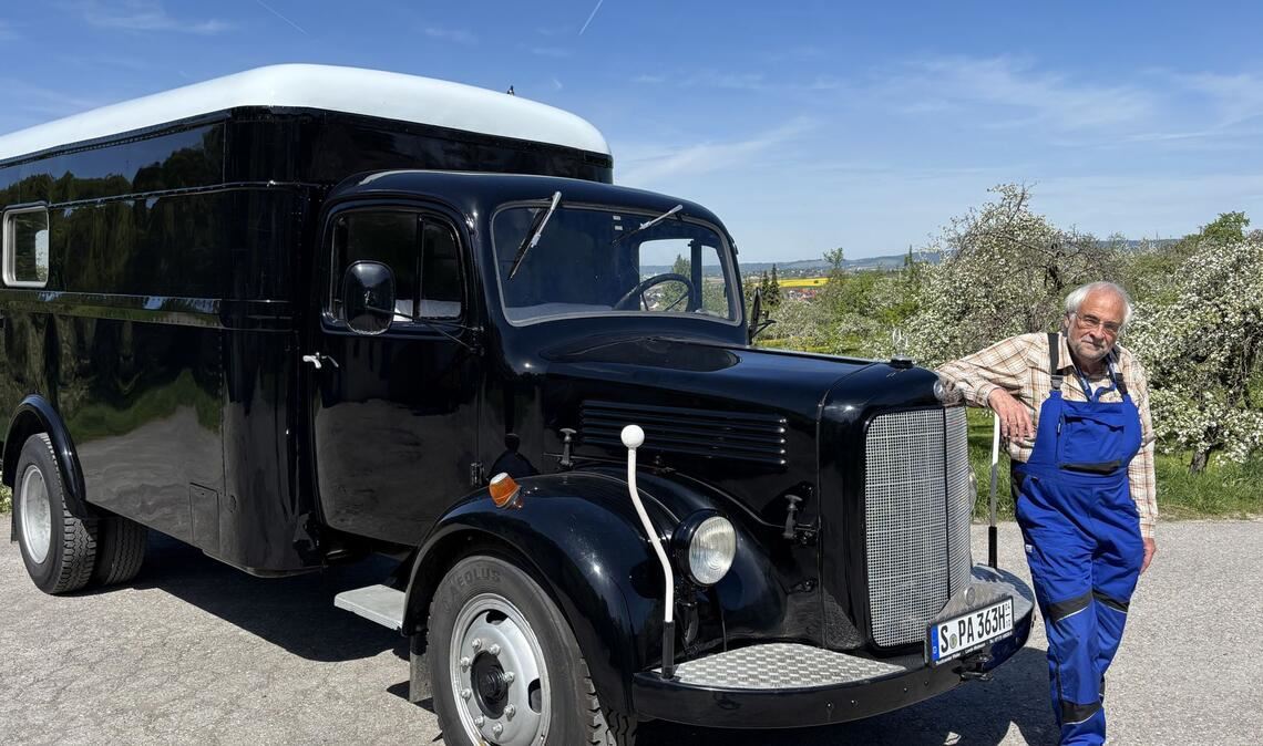 Michael Wider mit dem L 312.
