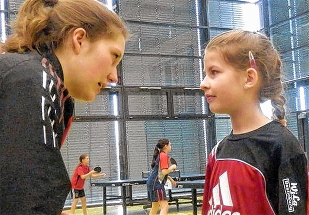 Michelle Bubser (re.) setzt Tipps ihrer Betreuerin Franziska Schwarz rasch um. Foto: privat