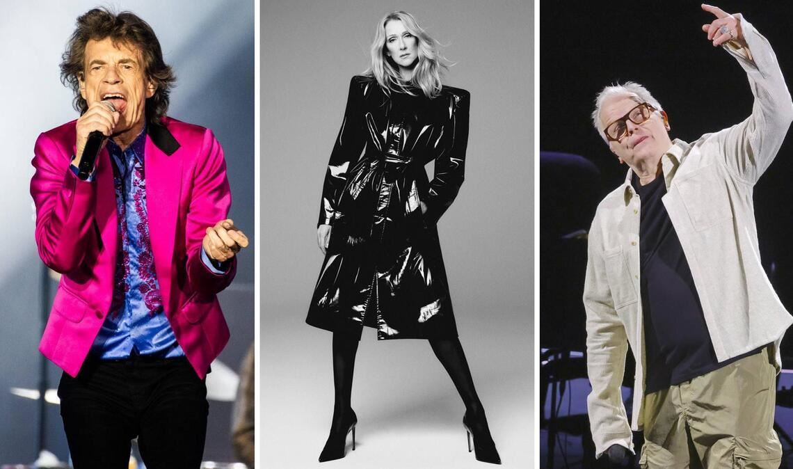 Mick Jagger (links), Céline Dion und Herbert Grönemeyer haben alle viel vor, bevor es wieder Winter wird.
