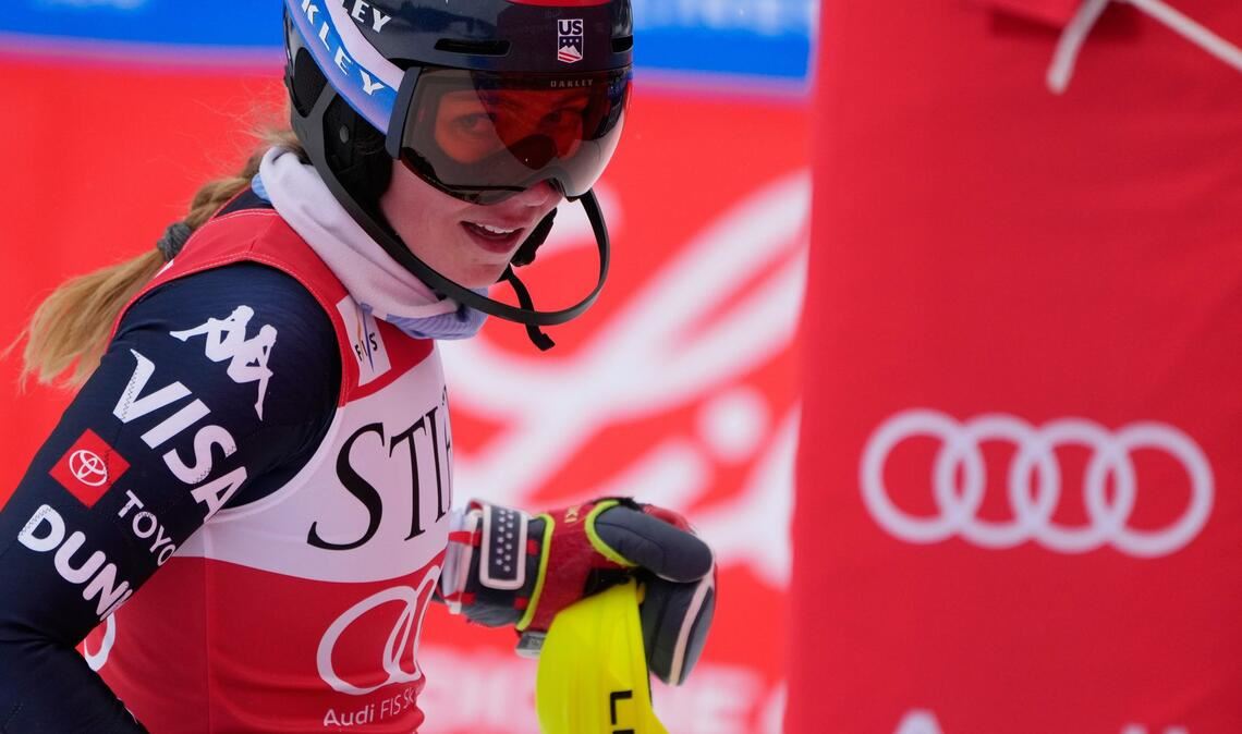 Mikaela Shiffrin feierte im dritten Slalom der Saison den dritten Sieg.