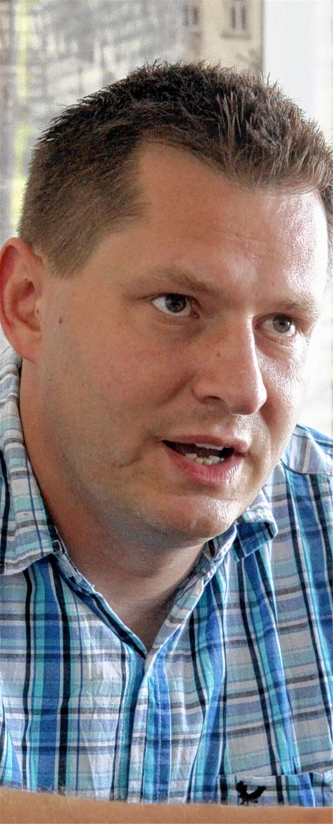 Milan Kopriva kämpft in der Region um Stimmen für die Linken. Foto: Eigner