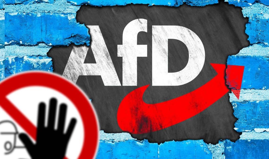 Mit Deichen hätten die Menschen in Sachsen-Anhalt mehr Erfahrungen als mit theoretischen Brandmauern, meint SPD-Landes-Chef Willingmann (Fotomontage)