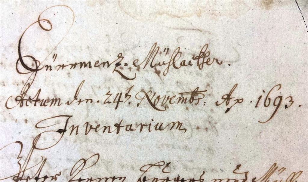 Mit Dokumenten wie dieser Inventur aus dem Jahr 1693 hat sich Lisbeth Theunißen befasst und dabei viele Frauenschicksale näher beleuchtet. Fotos: Stahlfeld