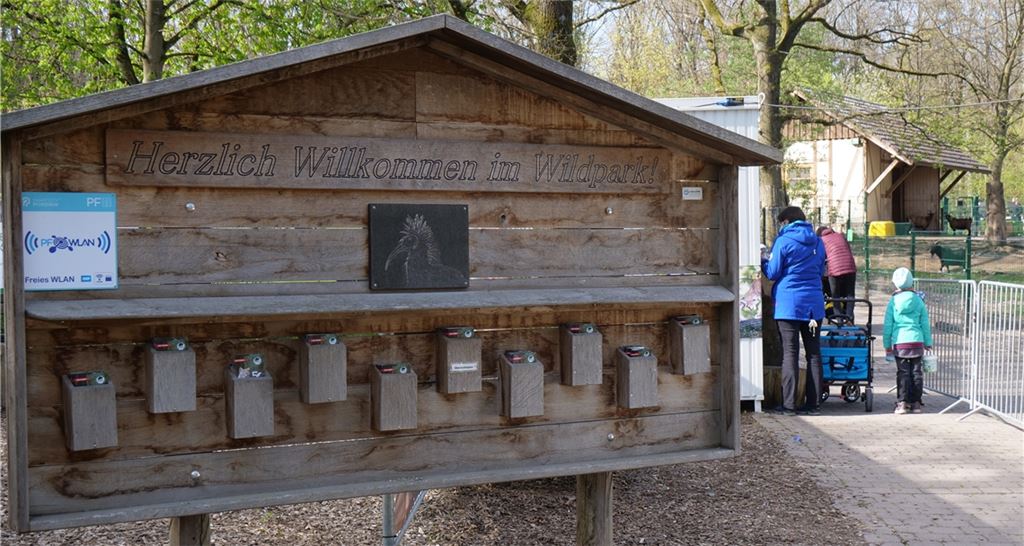 Mit Ticketvorbestellung und negativen Corona-Test: Der Wildpark ist wieder offen.Friedrich