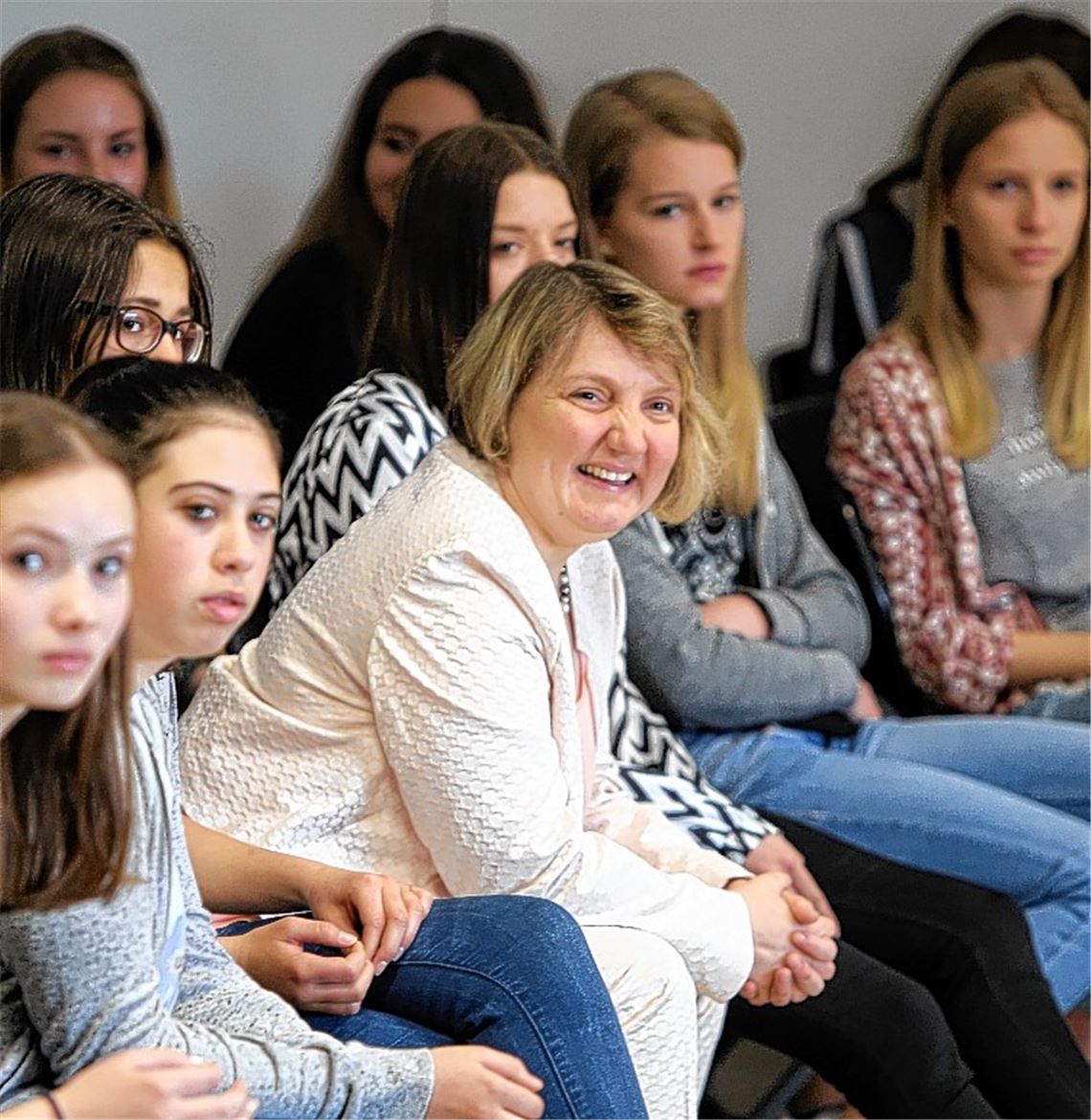 Schüler beschäftigen sich mit der Rente