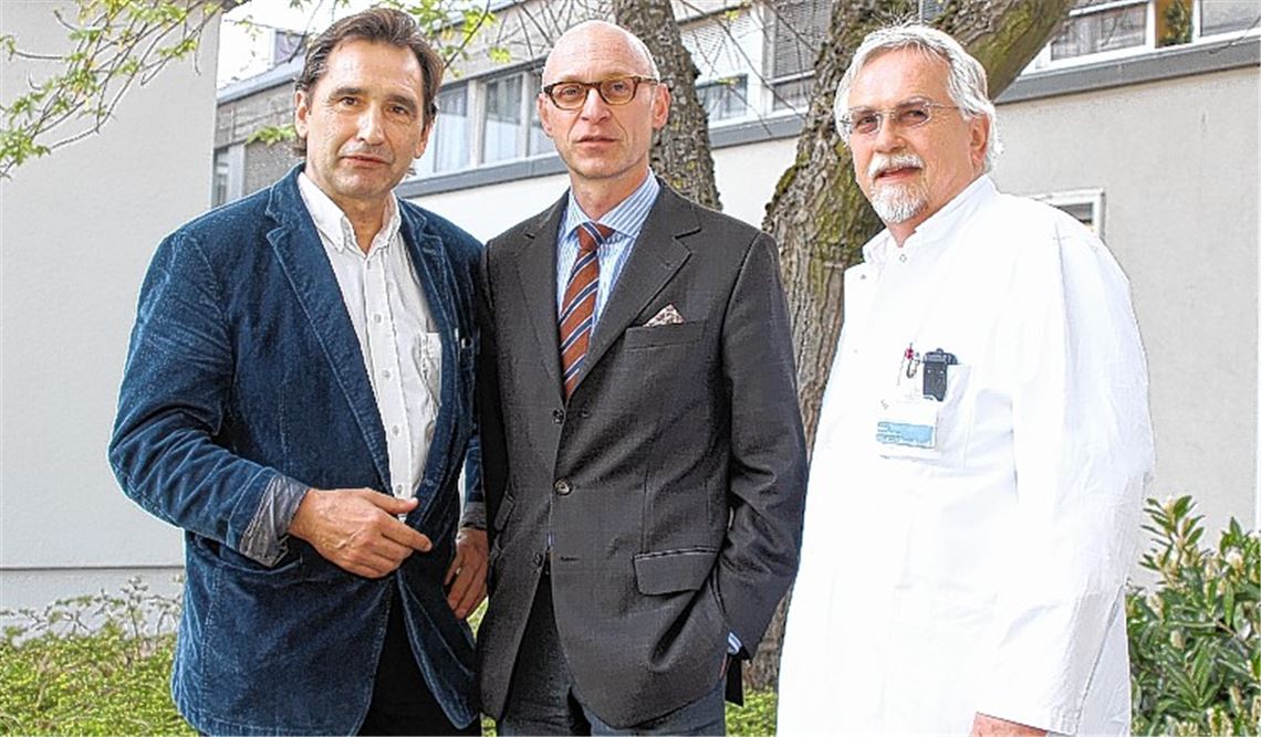 Mit der Anbindung der Chirurgie am Krankenhaus Mühlacker an die viszeralchirurgische Klinik in Ludwigsburg wollen die Chefärzte Erhard Kirschbaum, Professor Thomas Schiedeck (neu) und Bernd Feinauer (v. li.) gestiegenen Anforderungen an die Spezialisierung Rechnung tragen.