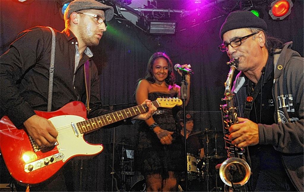 Mit viel Drive agieren Patrick Lemm, Miss Kavila und Ralph Delgado (v.li.).