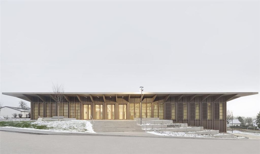 Mit viel Lob bedacht und im Finale um den diesjährigen „Architektur-Oscar“ Nike: Markolfhalle Markelfingen in Radolfzell, von Steimle Architekten (Stuttgart)