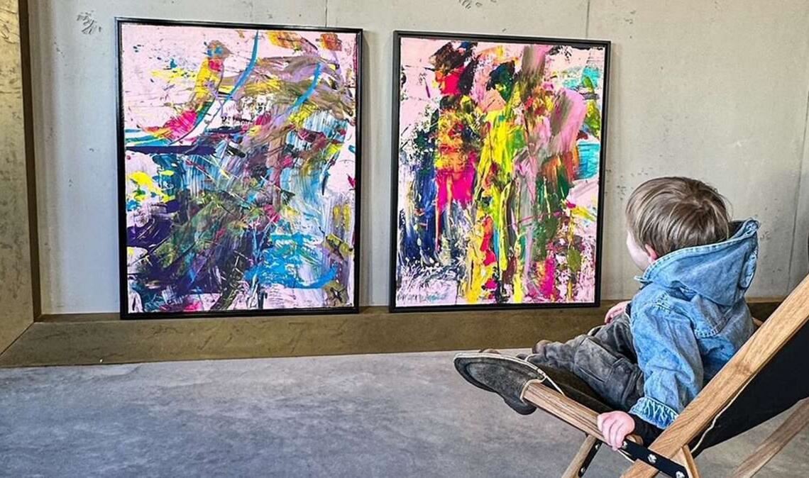 Mit zwei Jahren wurde Laurent Schwarz als Künstler bekannt.