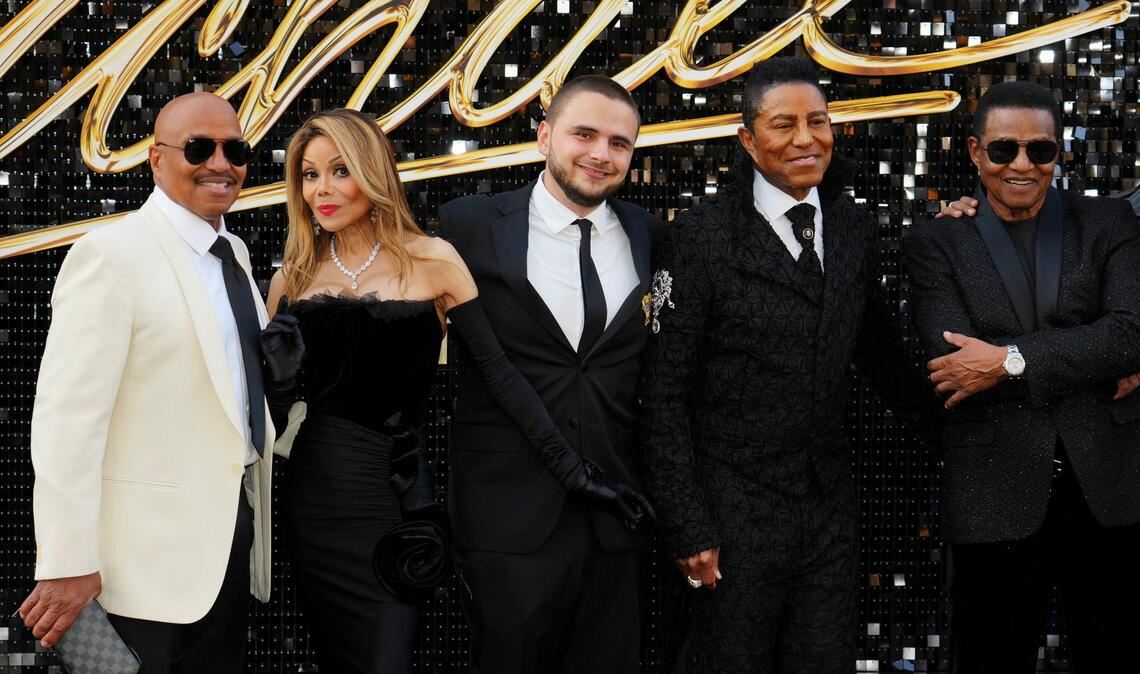 Mitglieder der Jackson-Familie feiern die Biopic-Premiere in Los Angeles. (Archivbild)