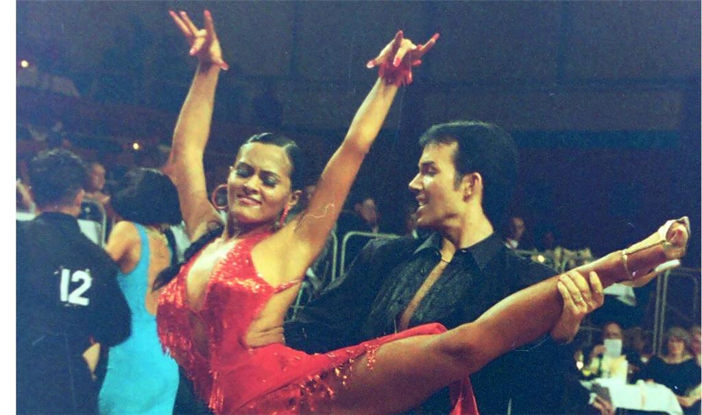 Mitte der 1990er-Jahre sicherten sich Ralf Müller und Olga Müller-Omeltchenko unter anderem einen Weltmeister- und zwei Europameister-Titel. Außerdem gewannen sie von 1994 bis 1996 dreimal den Goldstadtpokal. Foto: Oliver Linde (ArchivF