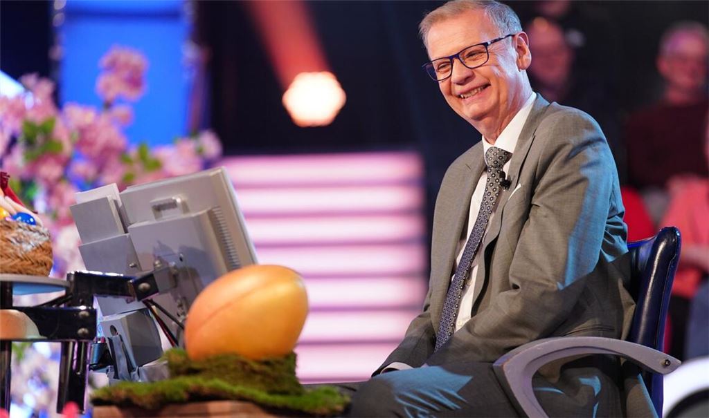 Moderator Günther Jauch beim Osterspecial 2024.
