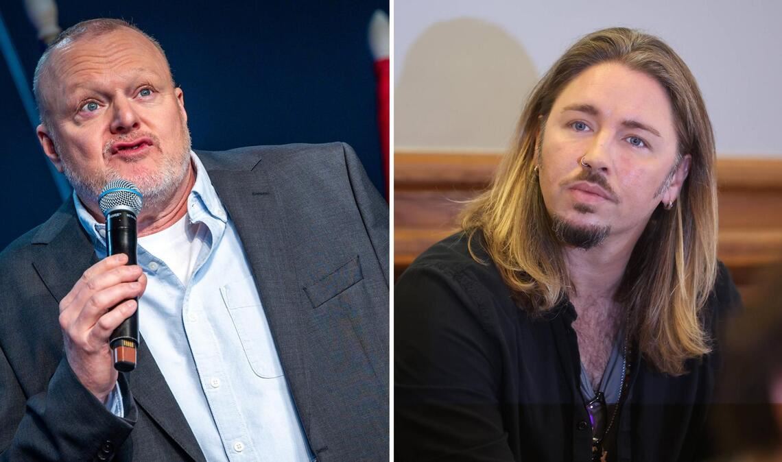 Moderator Stefan Raab (links) und Musiker Gil Ofarim (rechts).